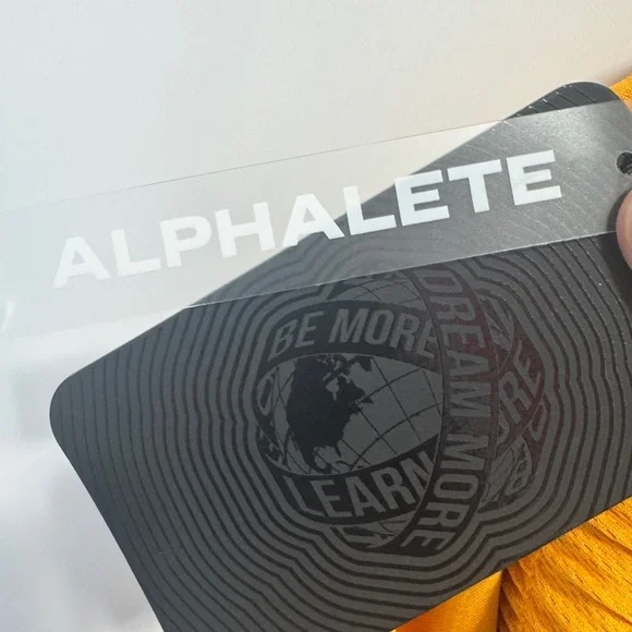 Alphalete Varsity Shorts Orange - Picture 7 of 9